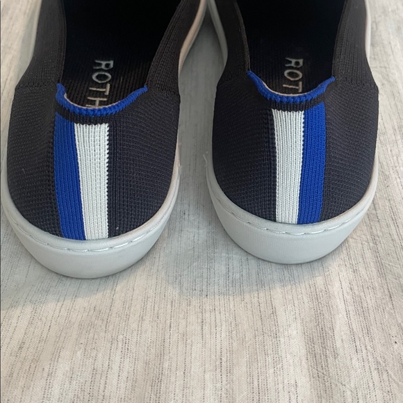 Rothy's Black and Blue Knit Slip-Ons - Picture 5 of 5